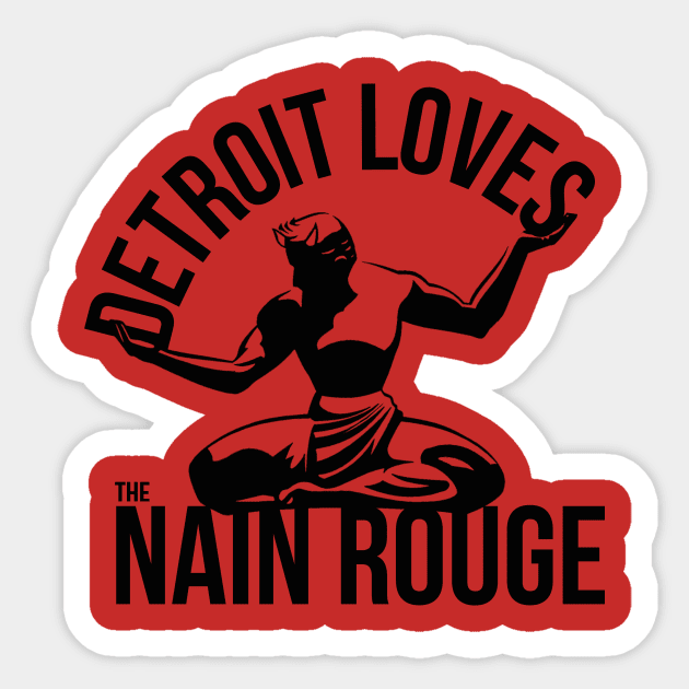 Detroit Loves The Nain Rouge Sticker by jeltenney